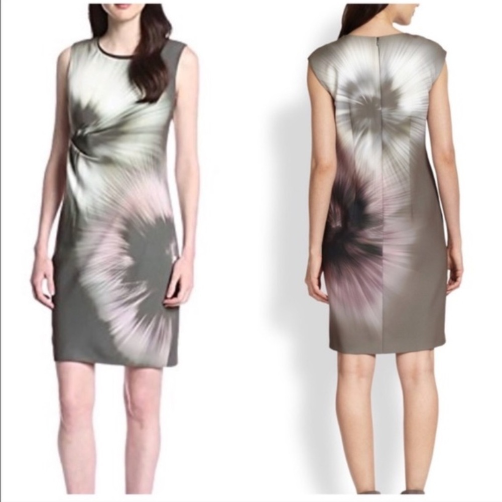 Elie Tahari ginger tie dye sleeveless shift Dress 47564